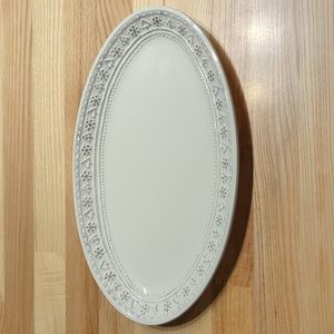 Hallmark, ivory Christmas platter.